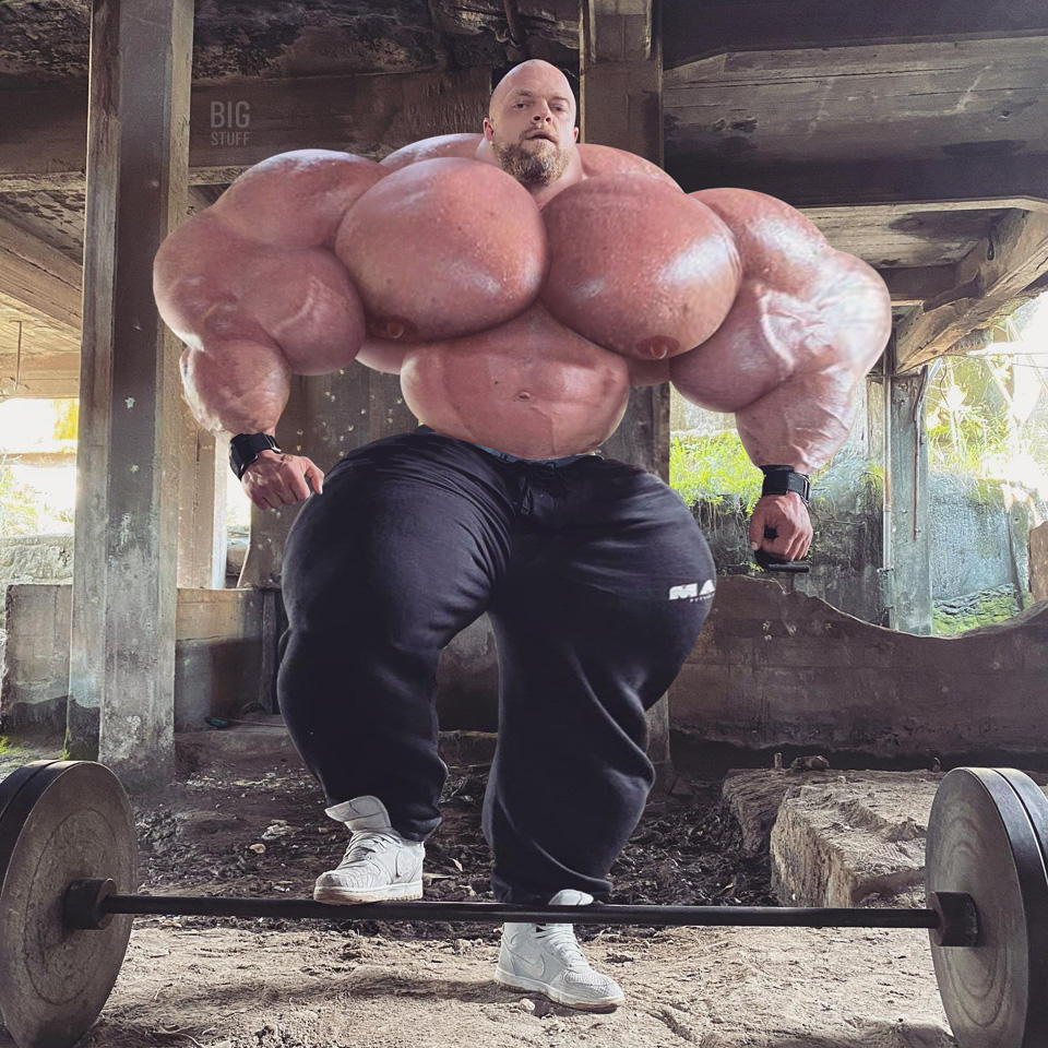 Vitor has trouble moving around indoor gyms! #muscle #morph