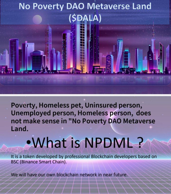 #DALA #NPDML #Metaverse #DAO 

$dala white paper link 👇👇👇

dala.land/whitepaper.pdf