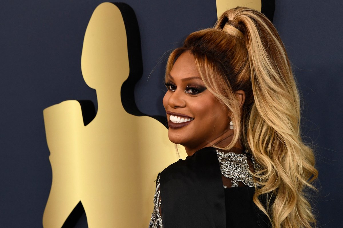 etnow's tweet photo. .@Lavernecox is shining bright in this gown by #MichaelFausto at tonight’s #SAGAwards. 🌟✨
(📸: Getty Images) https://t.co/YHpKV25xz3