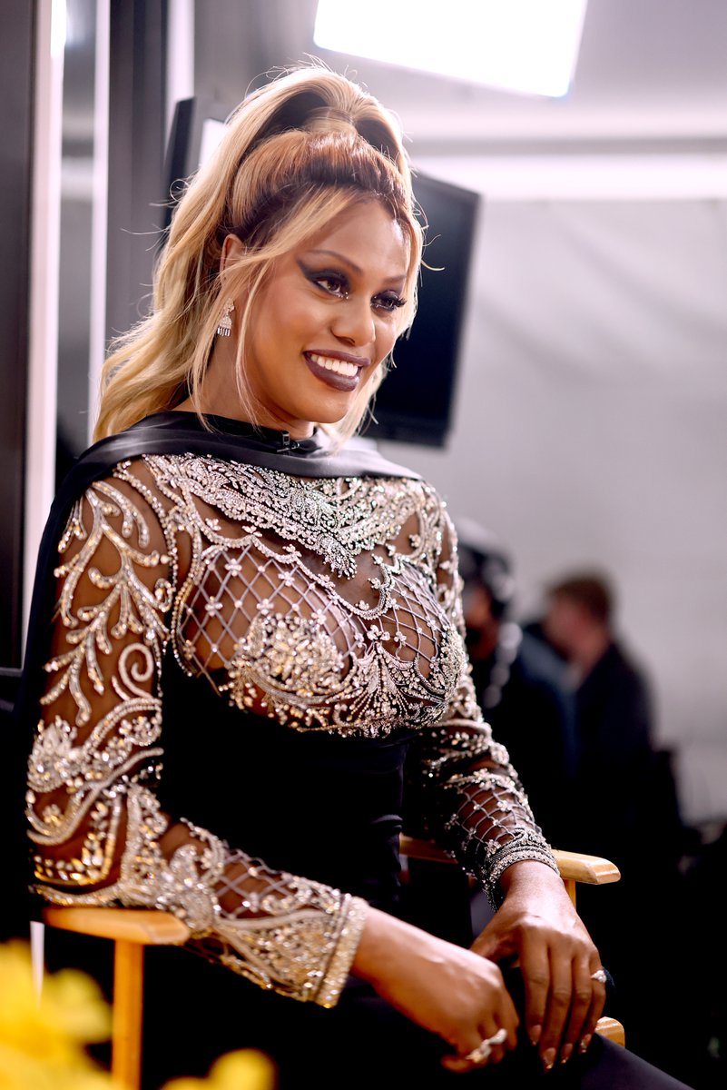etnow's tweet photo. .@Lavernecox is shining bright in this gown by #MichaelFausto at tonight’s #SAGAwards. 🌟✨
(📸: Getty Images) https://t.co/YHpKV25xz3