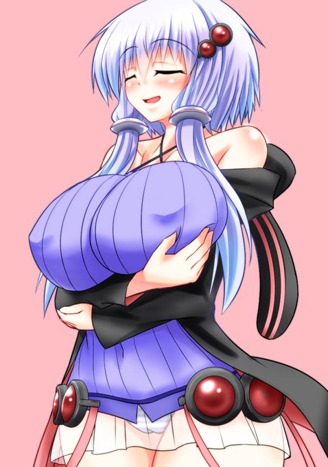 最初からおっぱい大きかったゆかりさん 
#同じキャラで初めて描いたのと最後に描いたのを比較 