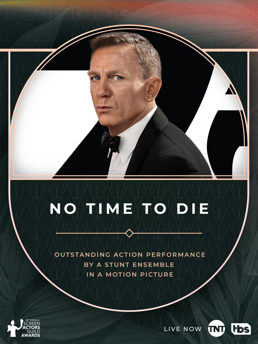 theactorawards's tweet photo. What a performance 🙌 Congratulations to the cast of #NoTimeToDie #sagawards https://t.co/scMnhWVQo1