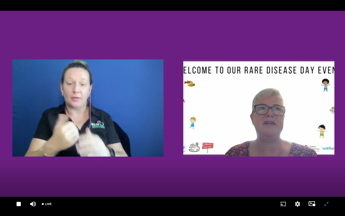swanaus's tweet photo. We are Live. Rare Disease Day at @swanaus is hosted by our CEO Heather Renton. Heather speaks of using the term "rare condition", as many SWAN children are healthy, despite their challenges. @heatherrenton #RareDiseaseDay2022 #rarecondition https://t.co/PGb5oYxgyS