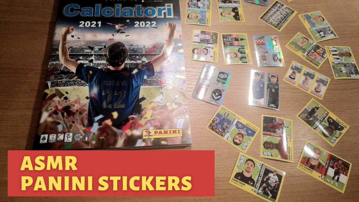 AsmrWay's tweet photo. New video about Panini stickers!

Un nuovo video sulle figurine Panini!

Un nuevo video sobre las pegatinas Panini!

Now on Youtube!
https://t.co/hjoQDYGWlS

#asmr #figurine #paninistickers #calcio #calciatori #italia #asmrpageturning https://t.co/ooGD3Oobok