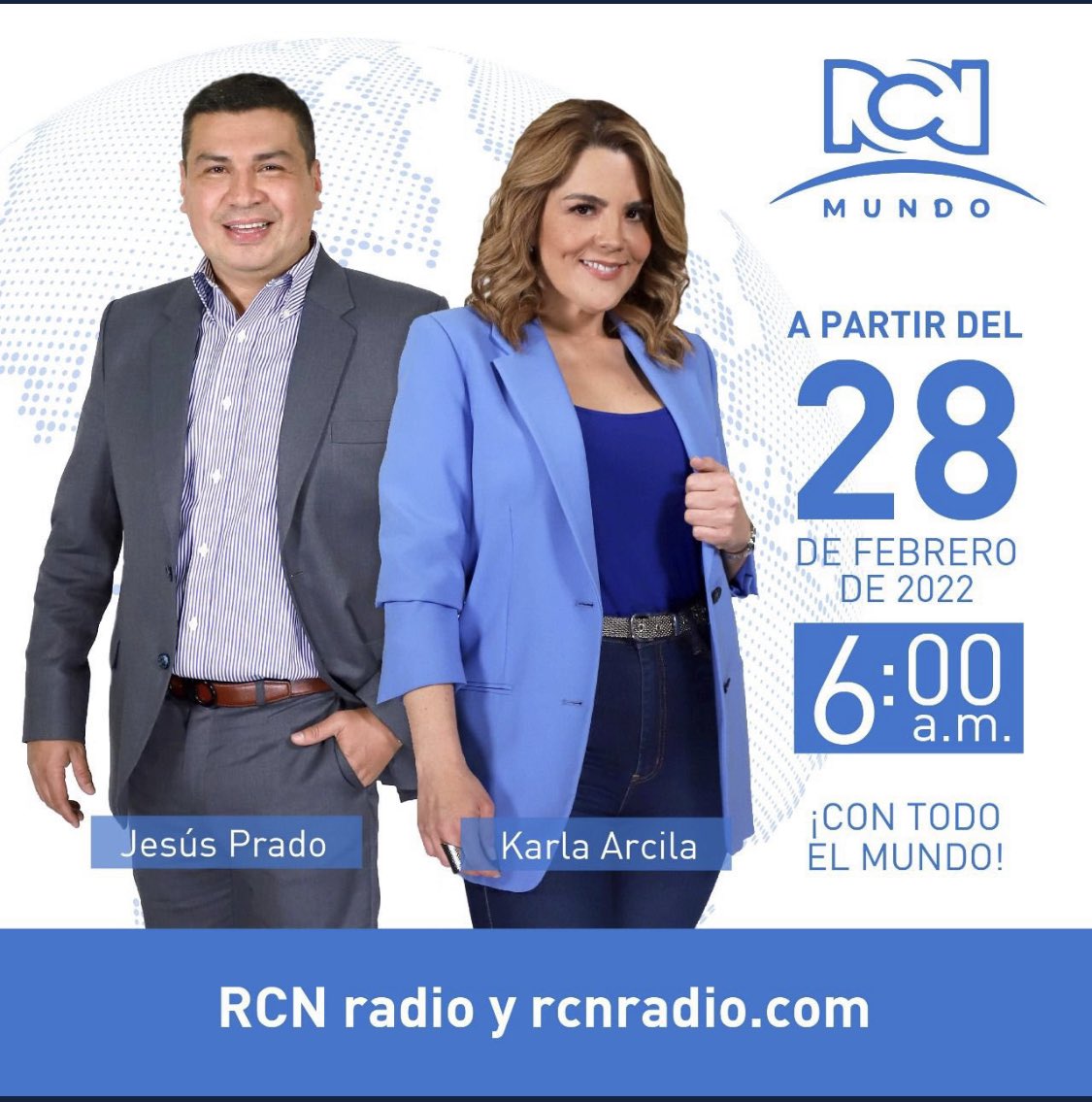 Claudia Gurisatti (@cgurisattintn24) on Twitter photo Desde mañana nos conectamos con Uds a las 6:00am en <a href="/rcnradio/">RCN Radio</a> Qué bueno contar en la conducción con <a href="/jesuspradodiaz/">Jesús Prado</a> y <a href="/Karlaarcila/">Karla Arcila</a> y con los periodistas y analistas <a href="/JoseMAcevedo/">José Manuel Acevedo</a> <a href="/jmruizmachado/">Juan Manuel Ruiz</a> <a href="/VLADDO/">Vladdo</a> <a href="/RafaNietoLoaiza/">Rafael Nieto Loaiza</a> <a href="/jciragorri/">Juan Carlos Iragorri</a> y Andrés Espinosa. Una nueva era #rcnmundo Desde mañana nos conectamos con Uds a las 6:00am en <a href="/rcnradio/">RCN Radio</a> Qué bueno contar en la conducción con <a href="/jesuspradodiaz/">Jesús Prado</a> y <a href="/Karlaarcila/">Karla Arcila</a> y con los periodistas y analistas <a href="/JoseMAcevedo/">José Manuel Acevedo</a> <a href="/jmruizmachado/">Juan Manuel Ruiz</a> <a href="/VLADDO/">Vladdo</a> <a href="/RafaNietoLoaiza/">Rafael Nieto Loaiza</a> <a href="/jciragorri/">Juan Carlos Iragorri</a> y Andrés Espinosa. Una nueva era #rcnmundo