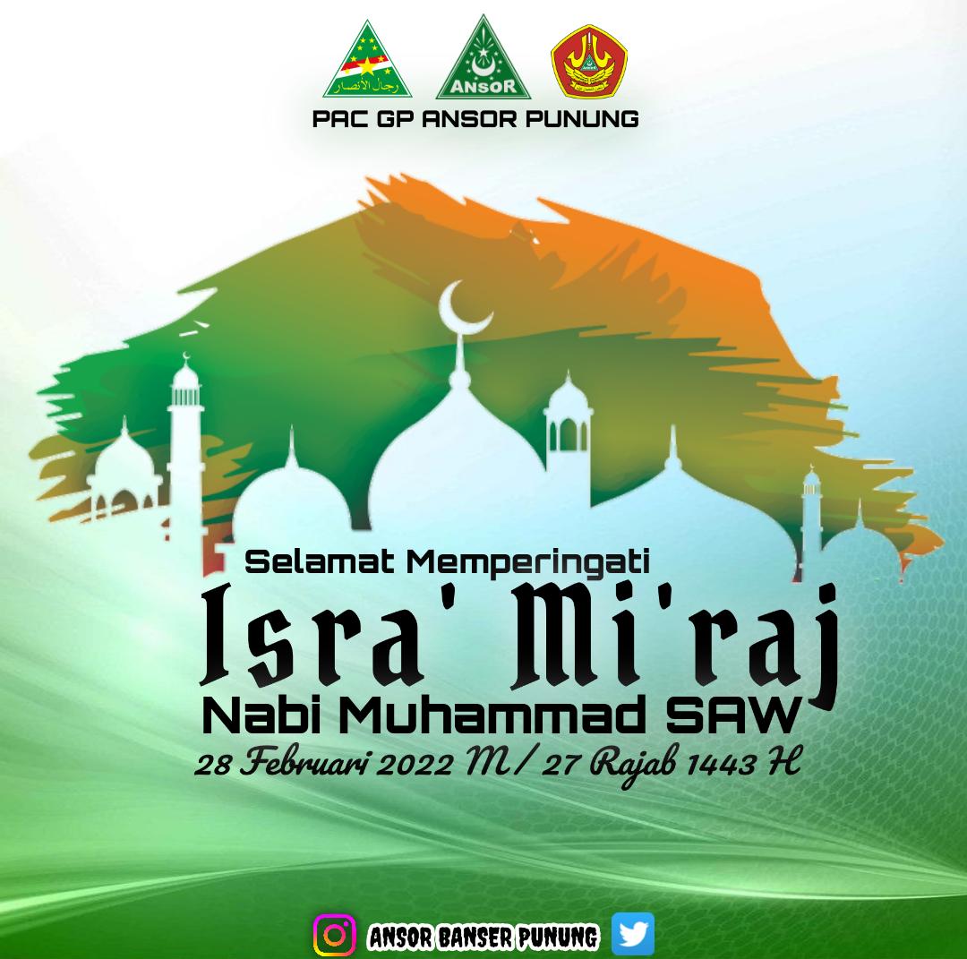 Semoga hikmah dan juga kebahagiaan selalu menyertai kita semua. Serta syafaat dan bimbingan Rasulullah SAW selalu menjadi pedoman hidup yang sejati. 

Selamat Isra' Mi'raj 1443 Hijriyah.

#isramiraj 
#IsraMiraj2022