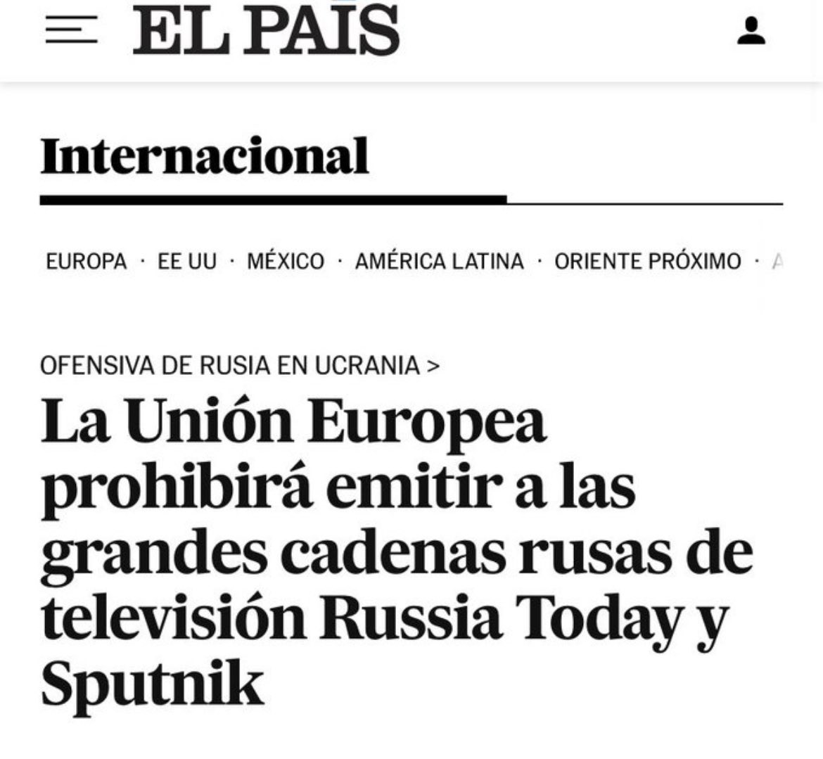 luchaalmada's tweet photo. ¿Y la libertad de prensa y de expresión? Otro de los grandes mitos que Occidente deja caer en pleno siglo XXI. Toda nuestra solidaridad con los trabajadores y trabajadoras de @ActualidadRT y @SputnikMindo. La censura de la U.E entorpece pero no logrará callar la verdad. https://t.co/cQEScXc5nU