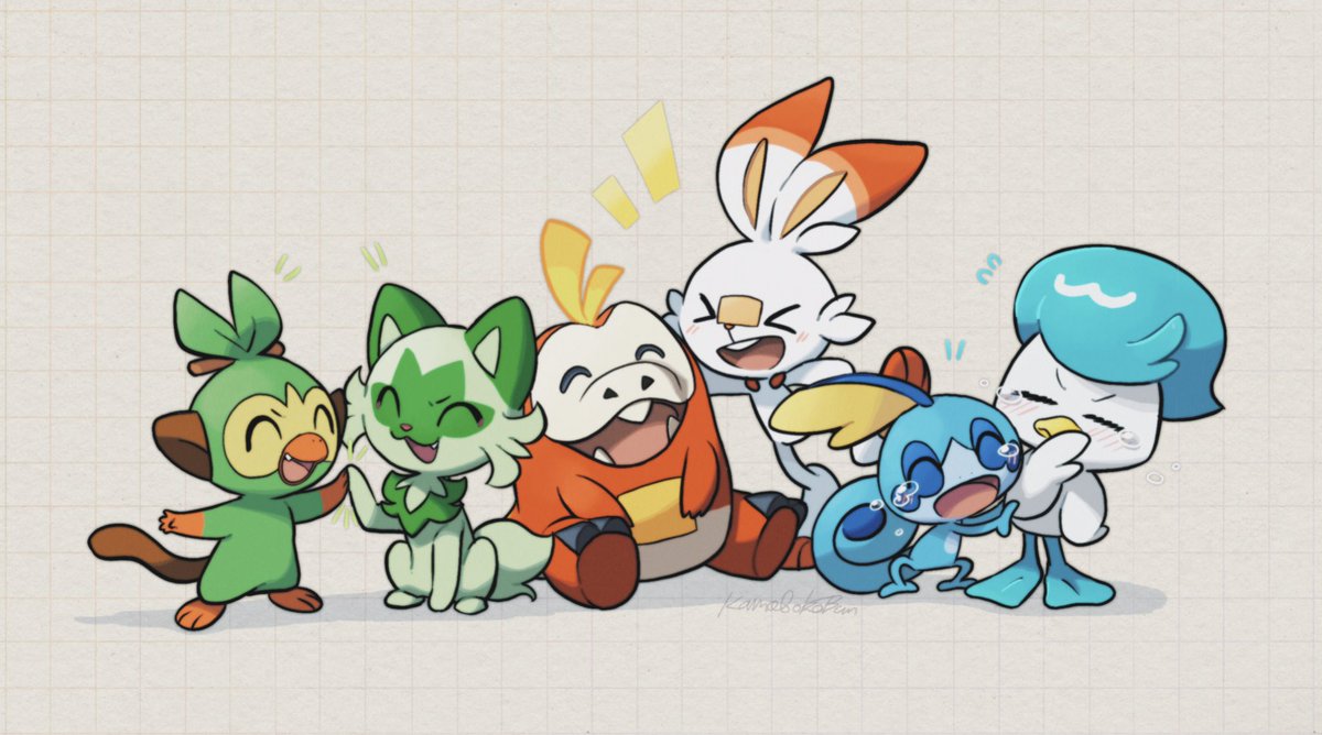 KamabokoBun's tweet photo. HAPPY #PokemonDay !!!!🍃🔥💧 https://t.co/iar8hAZH3E