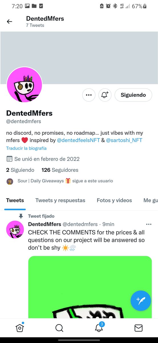 Bstembock24's tweet photo. @SourNFT @dentedmfers Done https://t.co/VllKLjzsmy