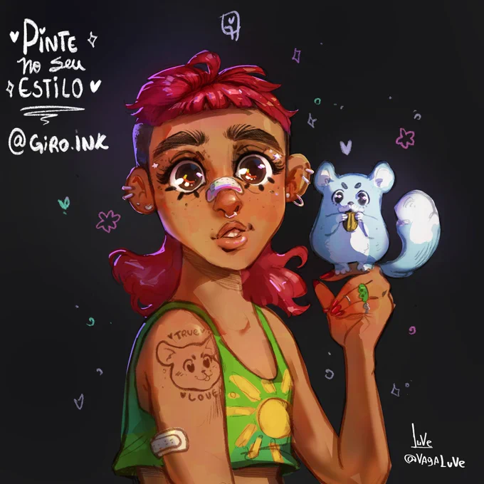 Fiz o #PinteNoSeuEstilo da @gihroscopio . mt lindo amei. 
Desculpa a demora tava bem sem tempo ultimamente 🥺 