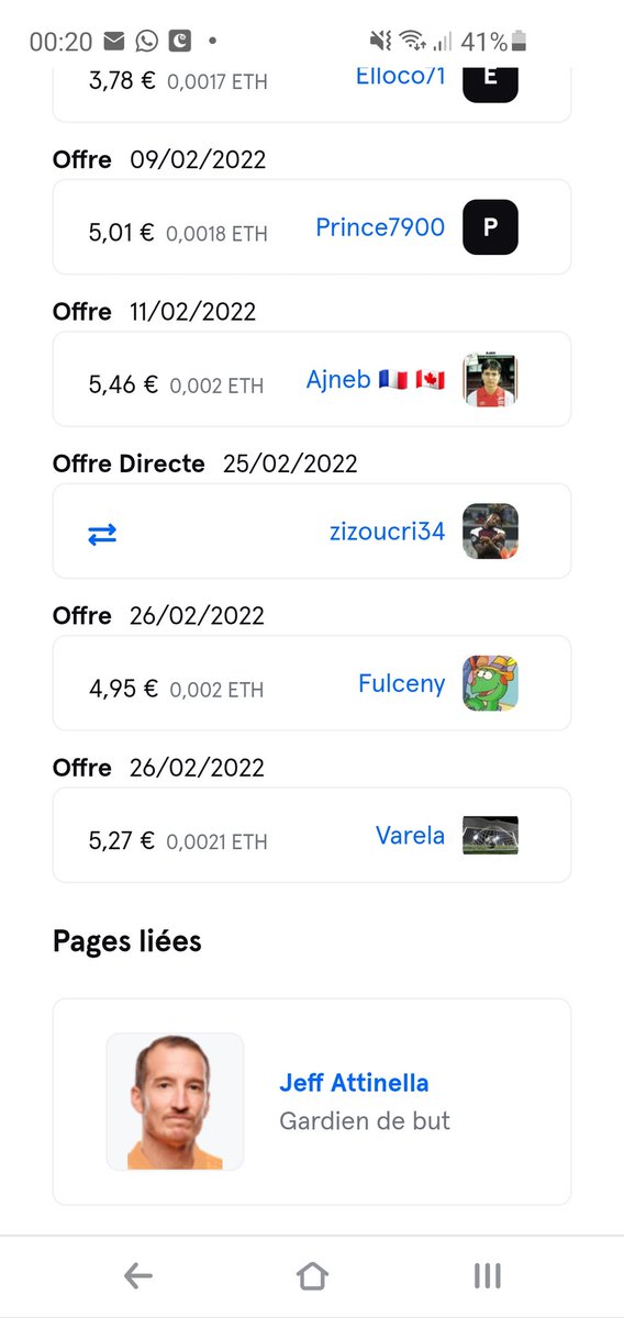 Hey_Ajneb's tweet photo. Hello la team @sorare, on vous dit de faire attention aux prêts de joueurs, a ne faire qu'avec des gens de confiance.
Je viens de me faire avoir en voulant être sympa.

Si vous êtes contactés par @Sorare_foot / Zizoucri34 sur Sorare, soyez plus méfiant que moi ! https://t.co/oqx9a1xKm4