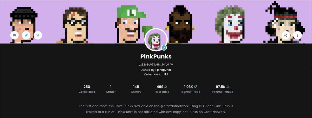 pinkpunks_'s tweet photo. 499 ICX Floor Price ⛽️ https://t.co/iDAQzCTnHS