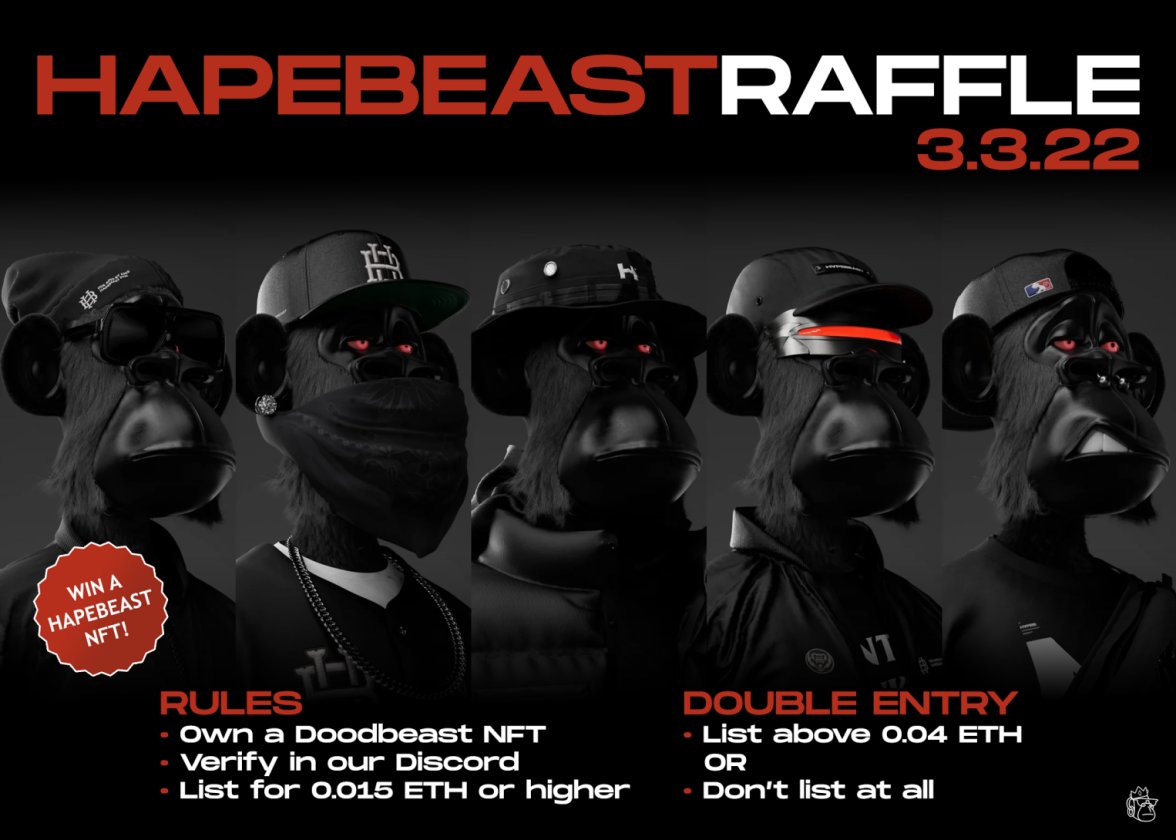 DOODBEASTNFT's tweet image. 🏆🎉 Join us to take part 🏆🎉
#hapebeast #nftraffle