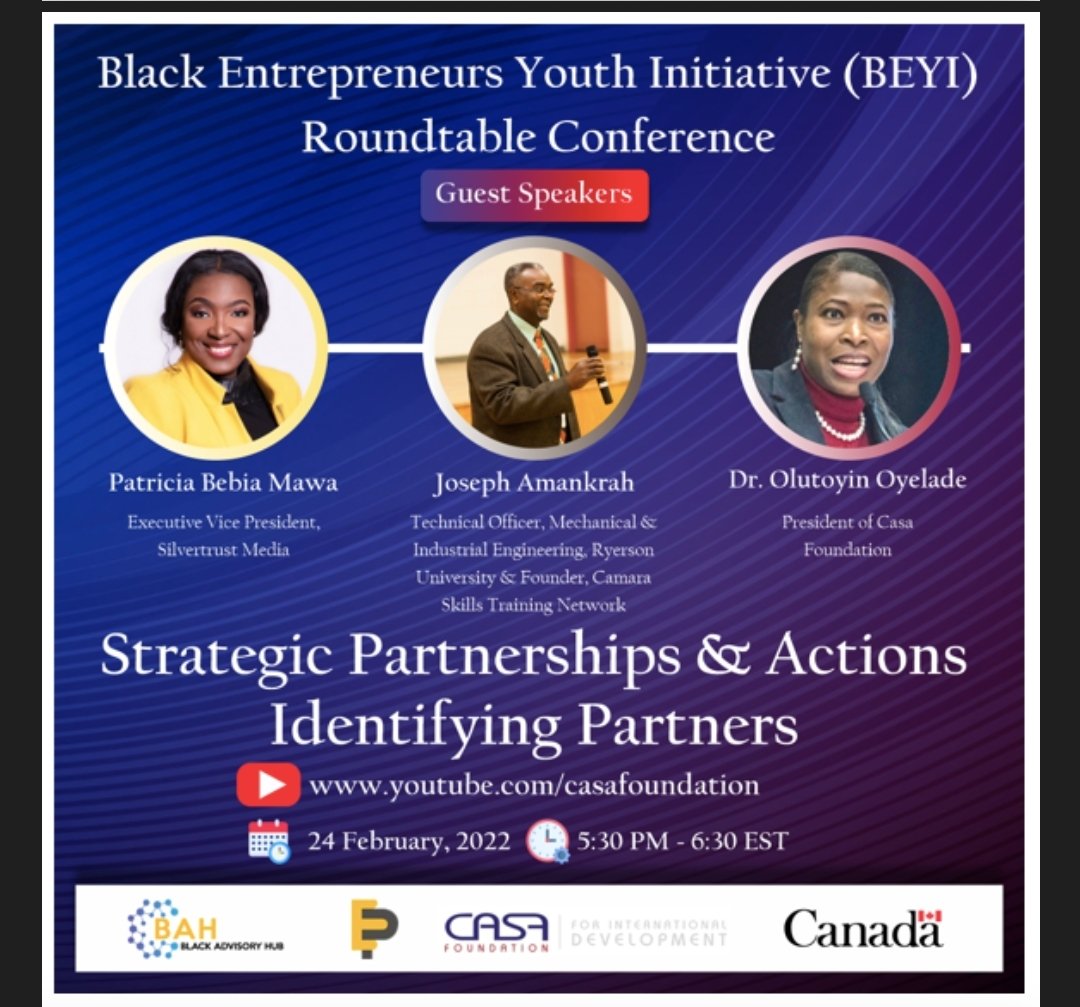 casafoundation's tweet photo. Thank you for joining us at the #Black History Month Celebrations #Black #Entrepreneurs #Youth #Initiative (#BEYI).
Thanks to all our Esteemed Speakers and Special guest H.E @OtmaniSouriya- The Ambassador of Morrocco, Dr. @OlutoyinOyelade
Watch Live on: https://t.co/OA1Y48LzXv https://t.co/zwsjvooGRI