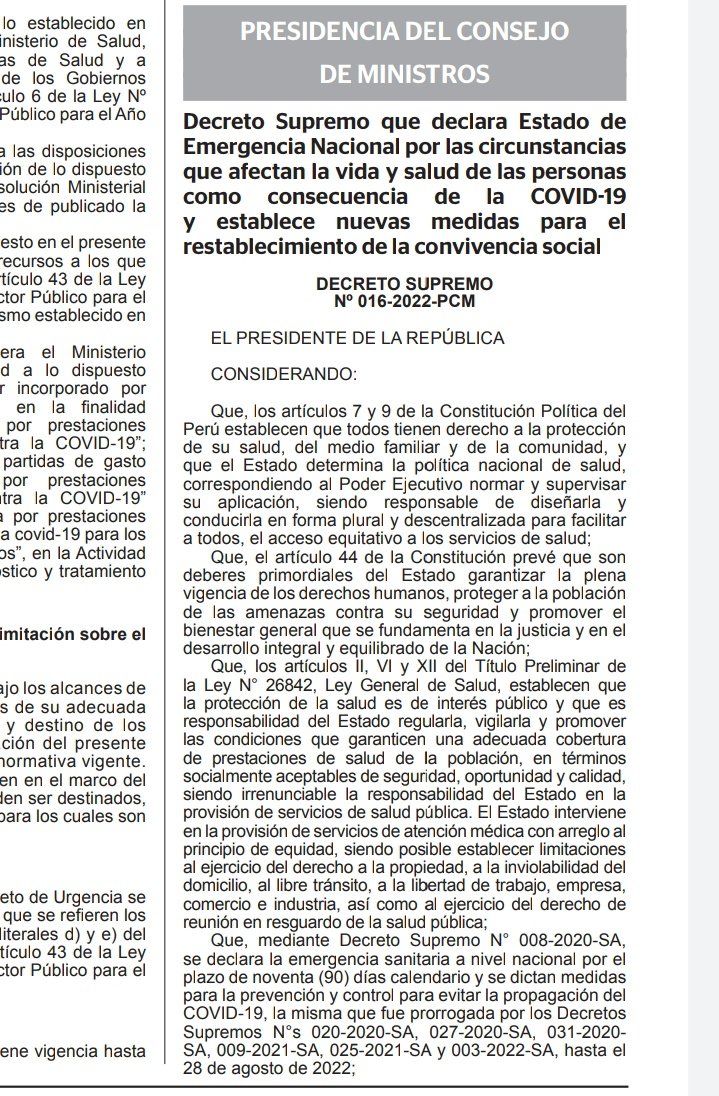 dannyalexis96's tweet photo. Hoy Pedro Castillo a través del DS N° 016-2022 prohíbe las manifestaciones ciudadanas con el único propósito de que la gente no marche en su contra luego de saberse que lidera una organización criminal que cobra por obras públicas. #TomemosLaCalle https://t.co/5ZYtVOi0Op