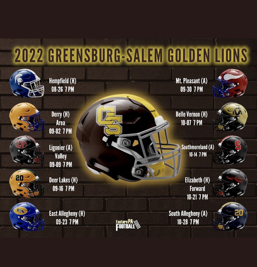 GoldenLionFoot1's tweet photo. GS Football Schedule 2022 https://t.co/5R463axRF1