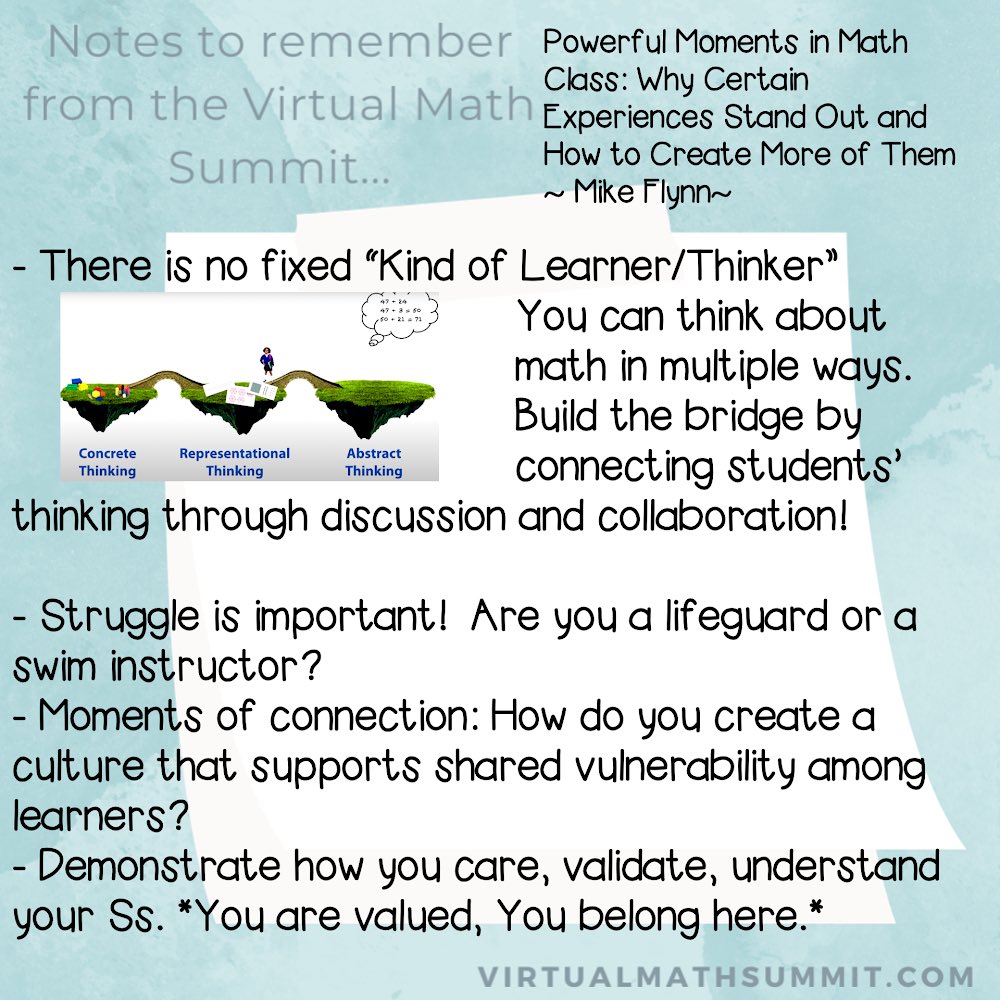 TaniaK1031's tweet image. When you watch @MikeFlynn55 and realize that when you share your math stories as a young struggling mathematician, you are building a space where Ss learn to be vulnerable with you. 🥰@BuildMathMinds #BuildMathMinds22 @HortonsCreekES