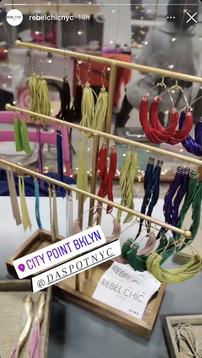 ItsShidaB's tweet photo. We here all day @rebelchicnyc Pull Up! 
COME THRU &amp; SUPPORT &amp; RETWEET THIS PLEASE! 💜
#WhereBrooklynAt #ShopSmall #CreativesAndCultural #BlackCreatives #Jewelry #Handmade #Leather #BHM 
#AlBeeSquareMall #BROOKLYN
#CityPoint #DaSpot #RebelChicNYC #Support https://t.co/HL2gb5Bduv