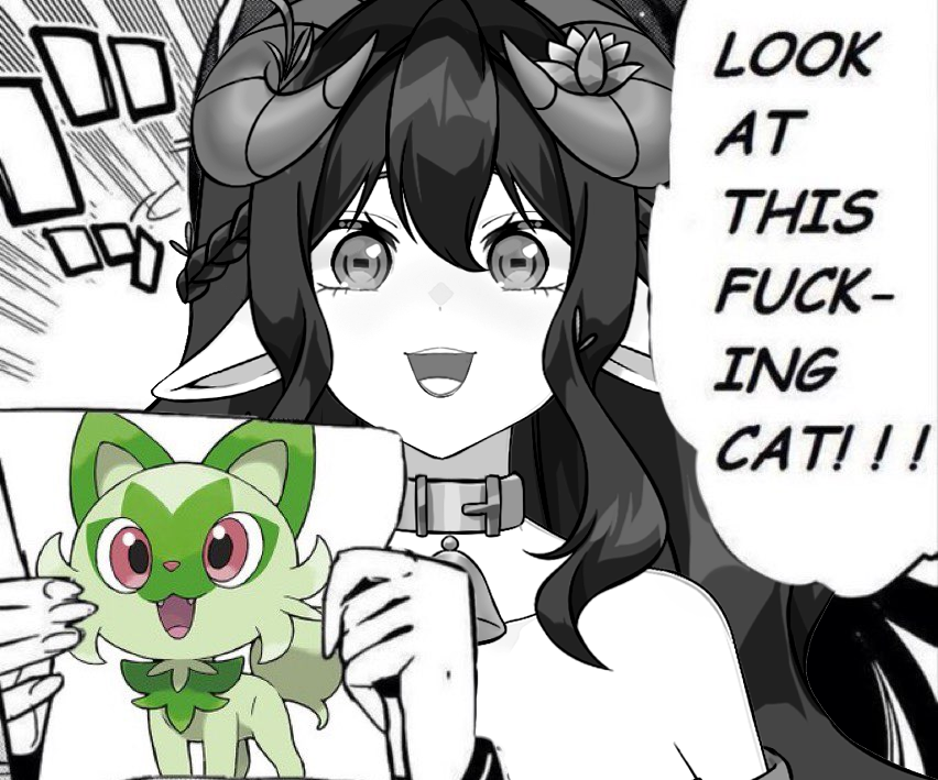 This is all I'm gonna talk about for the next forever.

#VTubers #Sprigatito #pokemon