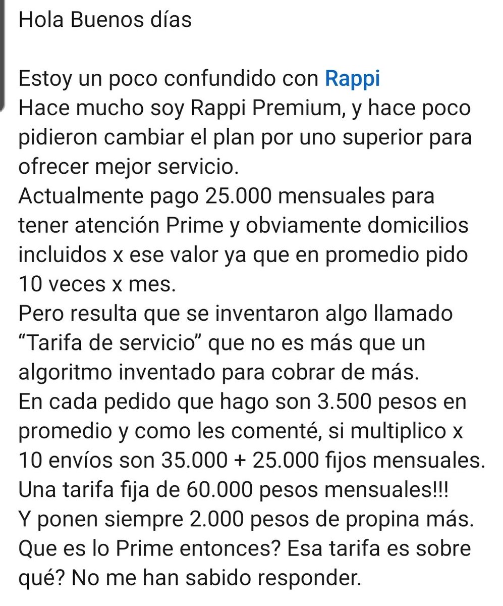 Es cierto, a Rappi se le fueron las luces <a href="/RappiColombia/">Rappi Colombia</a>