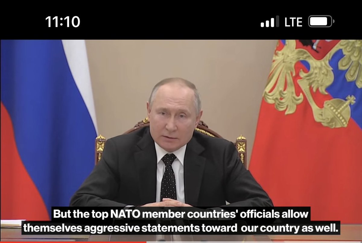 PlotACourse's tweet photo. @AVindman Did it happen after this meeting today? When Putin put Russia on the equivalent of DEFCON 2. I can’t find another source saying he was fired. That would say a lot about Putin’s state of mind. https://t.co/BiCqqtzZRn