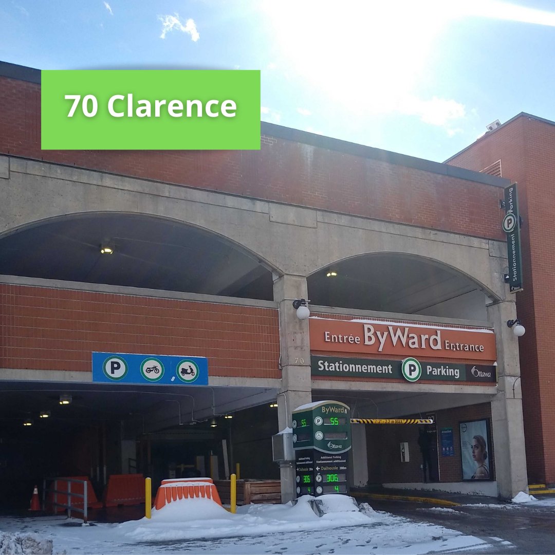 ByWardMarket_'s tweet photo. 🚗 Ottawa City Council has approved a motion that provides FREE parking between February 25 and March 31, 2022 at 70 Clarence and 142 Clarence!
🚍 OC Transpo is offering O-Train Line 1 service and 15 downtown bus routes at no-charge! 
 #Ottawa #ByWardMarket #supportlocal https://t.co/EnandvcW0Z