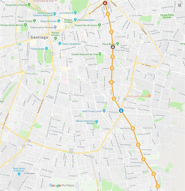 MTTChile's tweet photo. ¡Buenas noticias! 🤩 Se publicó el llamado a #LicitaciónPública para la ingeniería básica de la #Línea8 de @metrodesantiago 🚇❤️(Los Leones, Macul, La Florida, Camilo Henríquez).

Serán 14 estaciones en 19 km, beneficiando a más de 1,6 millones de personas 🥳

#MejorTransporte 😍 https://t.co/fXmsLmWilY