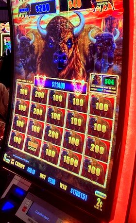JACKCleCasino's tweet photo. @ that friend who says jackpots don't happen here. 🙃

#BUFFALOOOO!! 🐃 💸 🐃 💸 🐃 💸 https://t.co/STnLlykB4Q