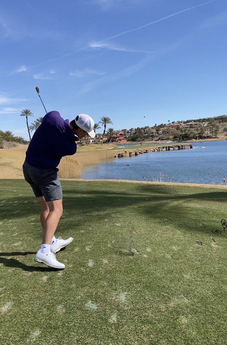 HPUmensgolf's tweet photo. Good afternoon from Las Vegas…we are excited to be competing at  @ReflectionBayLV along with 14 other institutions in one of the newest collegiate events the Lake Las Vegas Intercollegiate!!! #RollPoint 😈 #PracticeRoundVibes 🤙 @any_given_tues https://t.co/QlaCKaAJVf