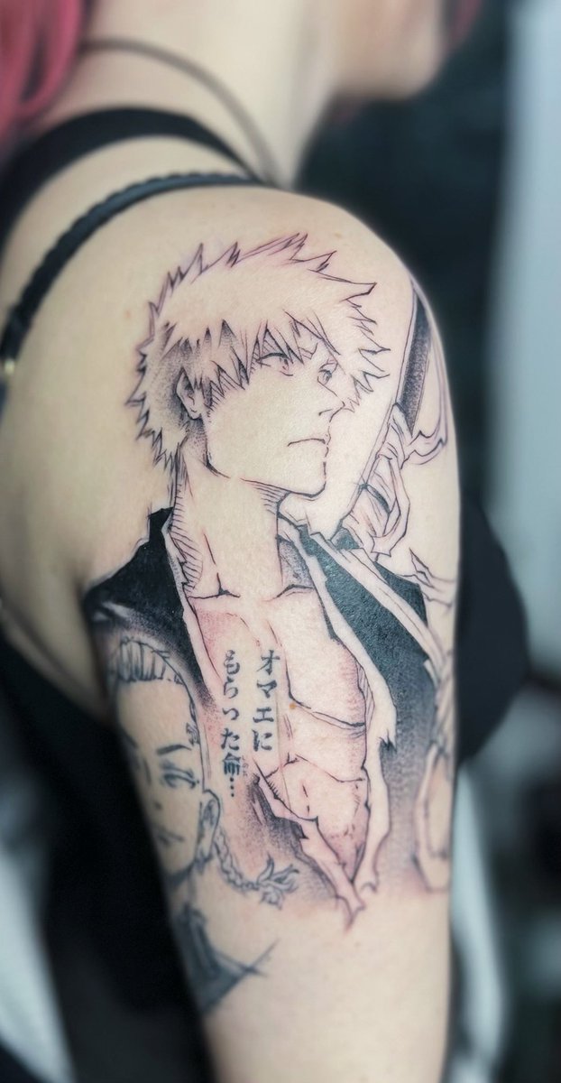 OMG IT IS #NationalStrawberryDay and I got Ichigo tattooed today! #BLEACH