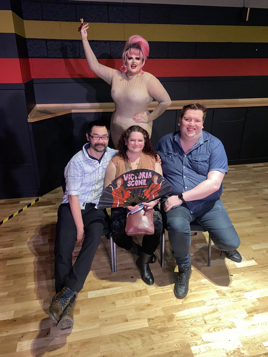 ObanPride's tweet photo. Some of our Committee treated themselves to a night out to see @VictoriaScone organised by @klubkids_uk.
@VictoriaScone kindly signed and donated some merch that we will auction off at one of our events soon to raise funds. https://t.co/zgZYSg1Xga