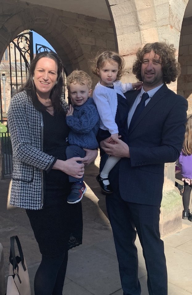 LeanneRuddick's tweet photo. Lovely afternoon at Williams Christening today 💙 Nice to get some family photos too and enjoy the winter sunshine ☀️ @sasman23 https://t.co/SFcE4tuIUv