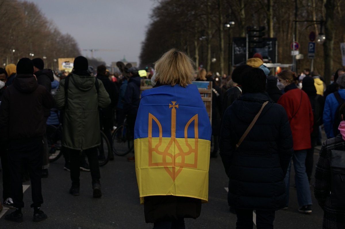 mikejonesberlin's tweet photo. Berlin today #StandWithUkriane https://t.co/MrsGjQM1ei