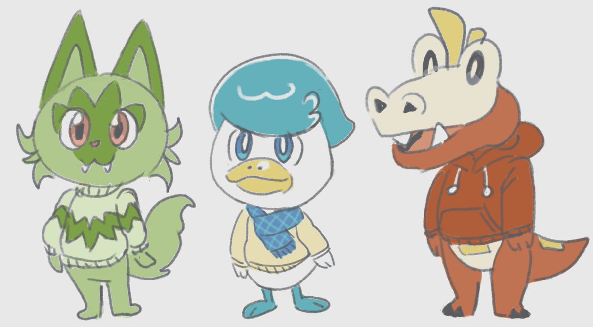 doom_mori's tweet photo. So theres a cat, a duck and a croc hmm..
#Pokemon https://t.co/CGsBtz7Jzk