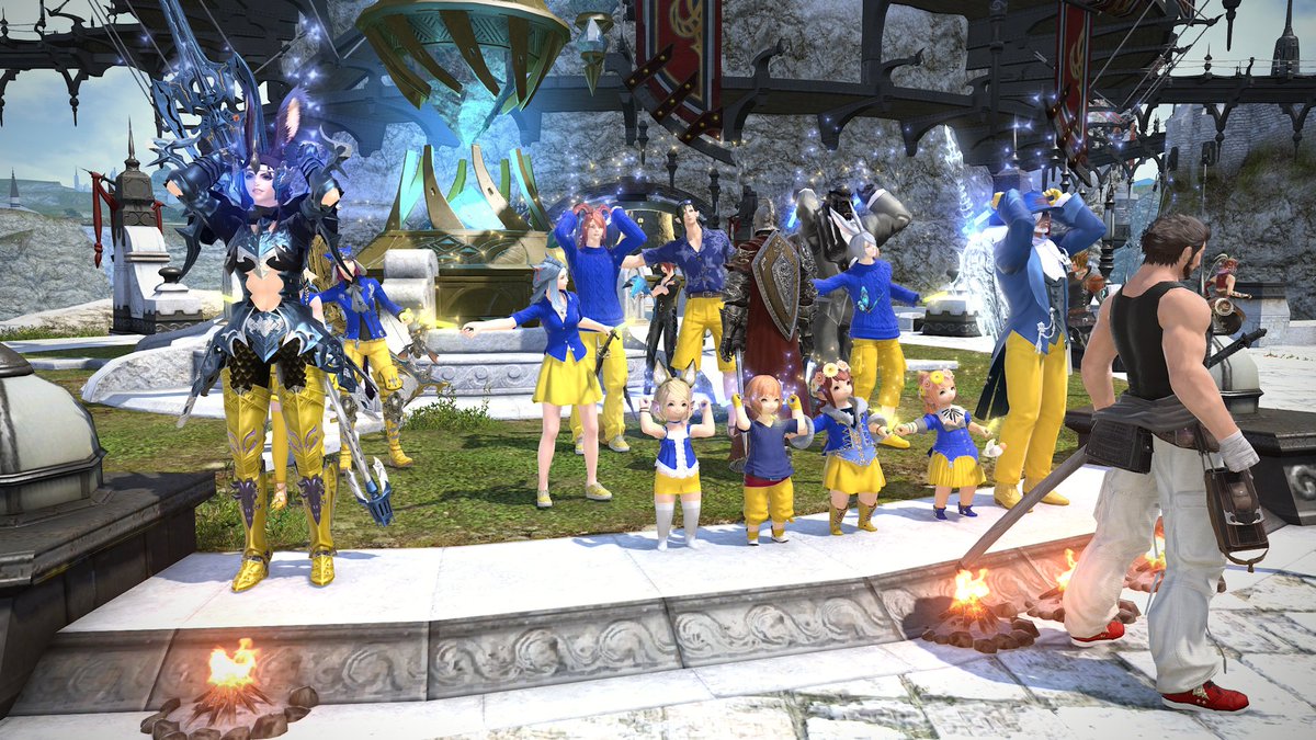Indiana92510241's tweet photo. #UkraineRussiaWar #FFXIVScreenshots #FINALFANTASYXIVOnline 
Even Final Fantasy XIV shows solidarity with Ukraine! https://t.co/g2Kqx0Clxq