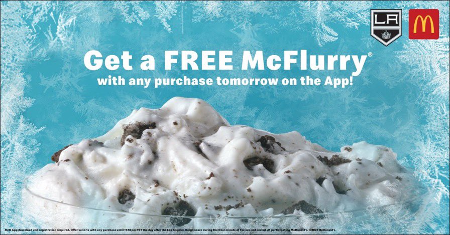 Make sure you get your FREE McFlurry & tell them it’s on @blemieux22’s tab 🍦 #McFlurryMinute 📲: bit.ly/3IMRsGI