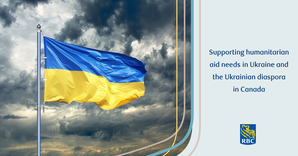 RBC's tweet photo. We've donated $200,000 to the @redcrosscanada Ukraine Humanitarian Crisis Appeal to provide immediate humanitarian aid and $50,000 for mental health related support to the Ukrainian diaspora in Canada. https://t.co/OIfIq4BQbD
