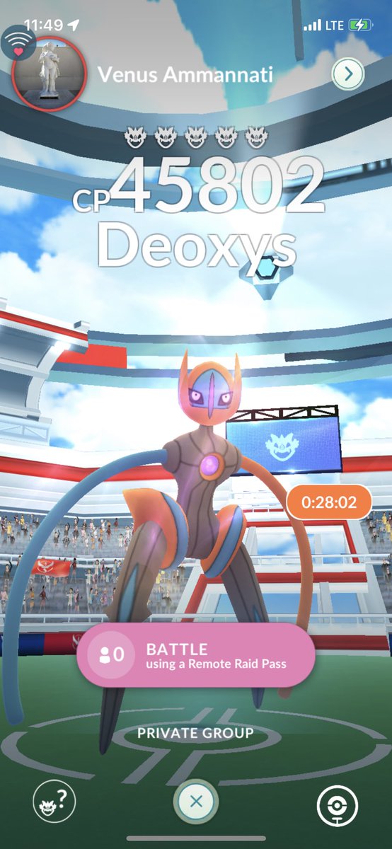 Steven45917185's tweet photo. Anyone want to do a raid in Pokémon go for a CP boosted deoxys ? Add me now!
2854 2579 5655

#pokemongo 
#pokemongoraid 
#PokemonGOfriends https://t.co/cSjwtlgiQd