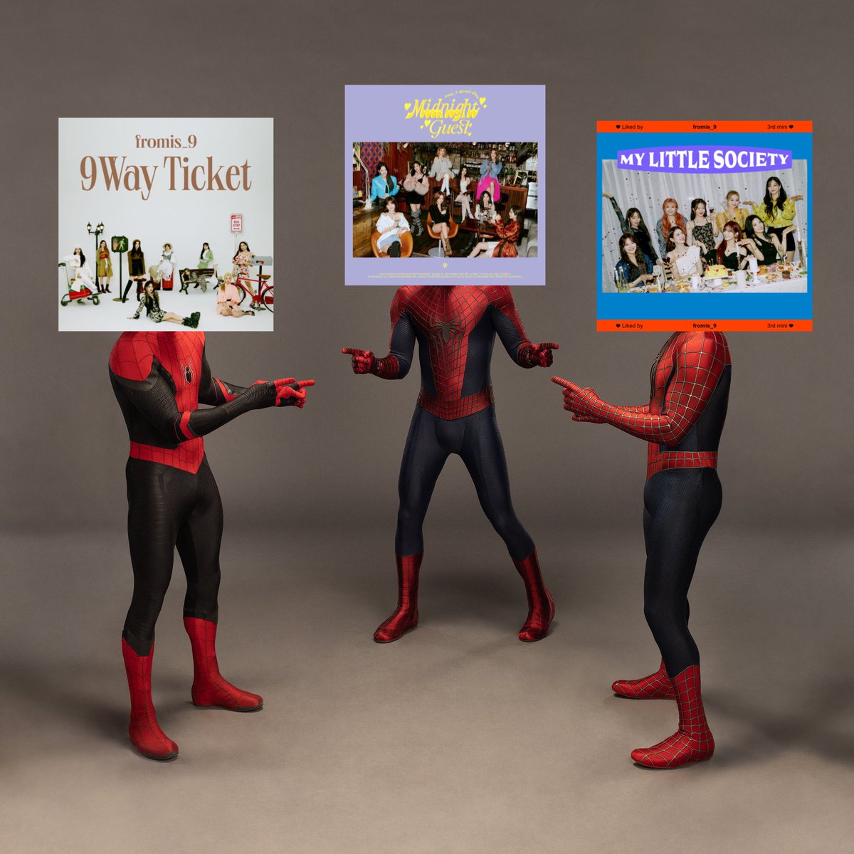 forever_9_514's tweet photo. the holy trinity of fromis_9 albums https://t.co/VHcDfAEzKT