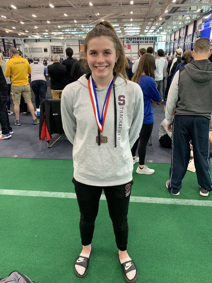 In the Triple Jump, @ShannonMullin9 was at it again, placing FOURTH in the state!!! Great Day! Awesome Competitor!! 👏🌟🎉 #SCTF ❤️