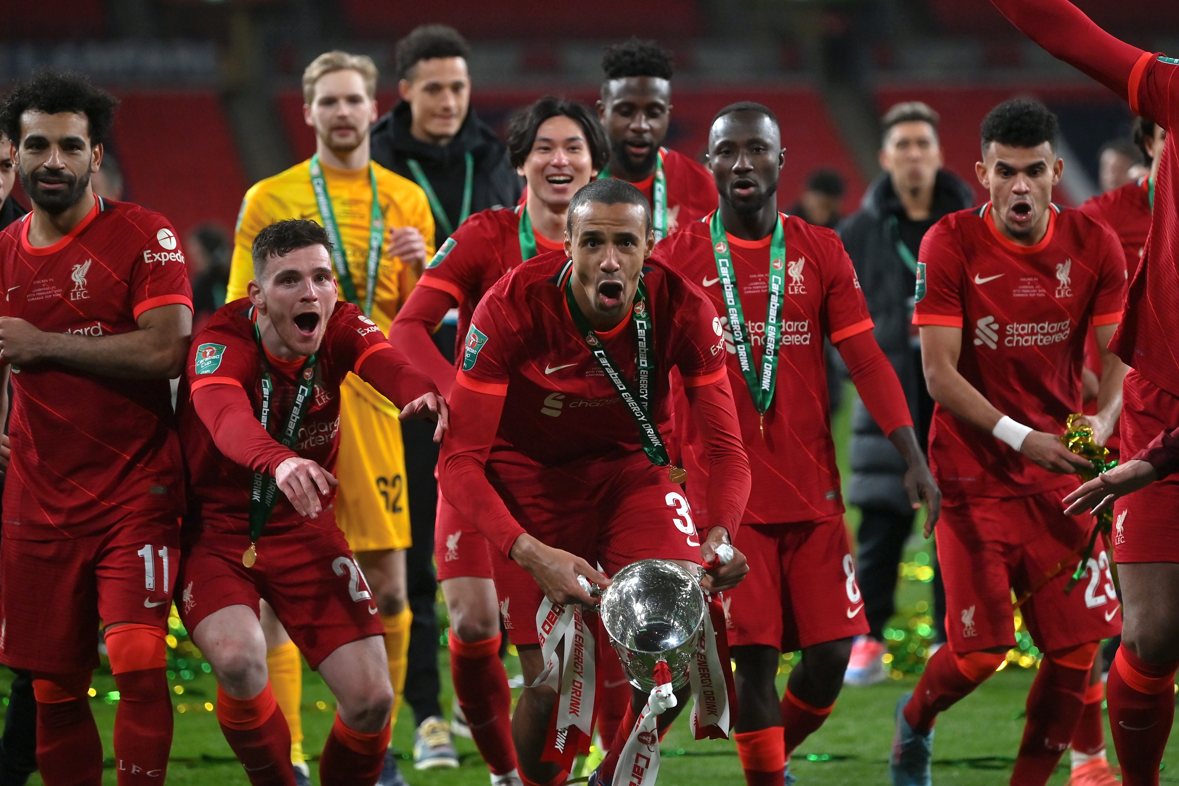 Liverpool wins the Carabao Cup for the record ninth time at Wembley Stadium