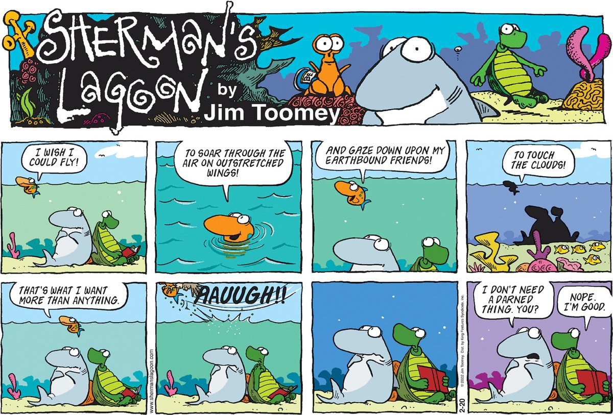 ComicsKingdom's tweet photo. Be careful what you wish for... π
https://t.co/VsQCTDiGZm
90 comics in 90 days #48
π¨: SHERMAN'S LAGOON by Jim Toomey
#90daysofcomics #comics #comicstrips #illustration #dailycomics #shermanslagoon https://t.co/66IDIZyVQb