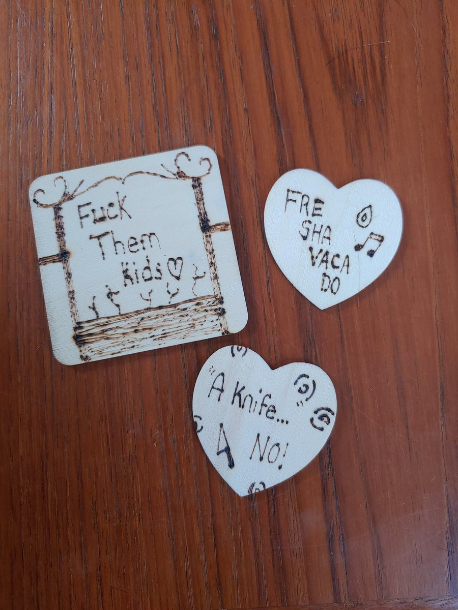 mciarleglio26's tweet photo. got a wood burning kit for my birthday &amp; I'd say it's going well https://t.co/suFcodHjm4