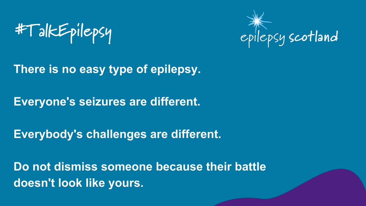 Everyone's epilepsy is different. Everyone's seizures are different. Everybody's challenges are different. Do not dismiss someone because their battle doesn't look like yours. 

#TalkEpilepsy #Epilepsy #EpilepsyAwareness #EpilepsyWarriors #Seizures