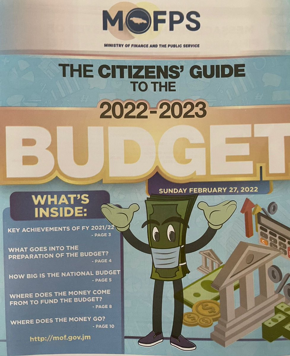 Get your copy of the Citizens’ Guide to the 2022/23 Central Government Budget which sets out, in a user friendly format, a summary of the Central Government Budget for the upcoming fiscal year. It’s included in today’s newspapers! #BudgetDebate2022