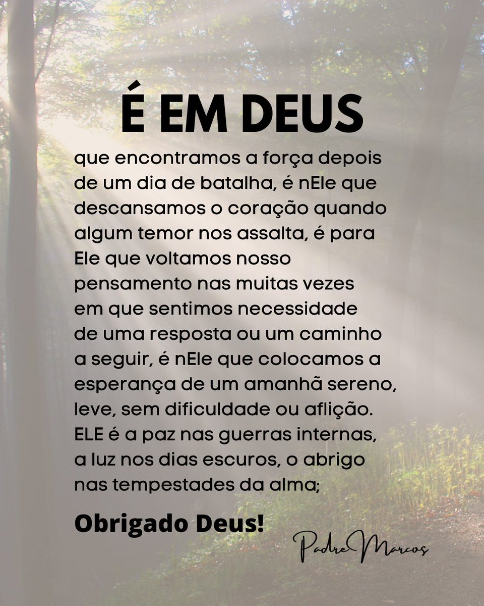 padremarcos_'s tweet photo. É em Deus! #deus #fé #reflexão https://t.co/vMv8qjMAxI