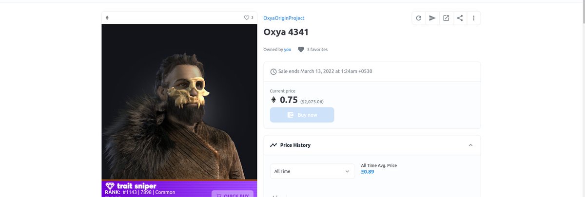 nftpiratehunter's tweet photo. 50% off on my Oxya. Lands are coming soon in the project. Jump on it before its too late.

#NFTCommunity  #nftcollector #NFTGame #PlayToEarn https://t.co/JEgu2FQ6fH