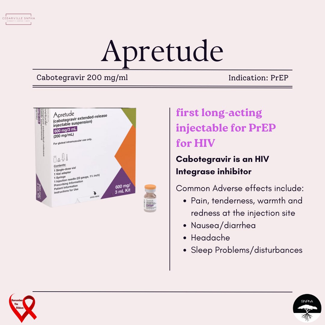 CU_SNPhA's tweet photo. Our RTR chairs made some graphics about the new agents that have been approved for HIV treatment and prevention since 2019.#GrowingFromOurRoots #RememberTheRibbon #RedRibbonWarriors #StrongerThanTheStigma https://t.co/yKkKaudsLv