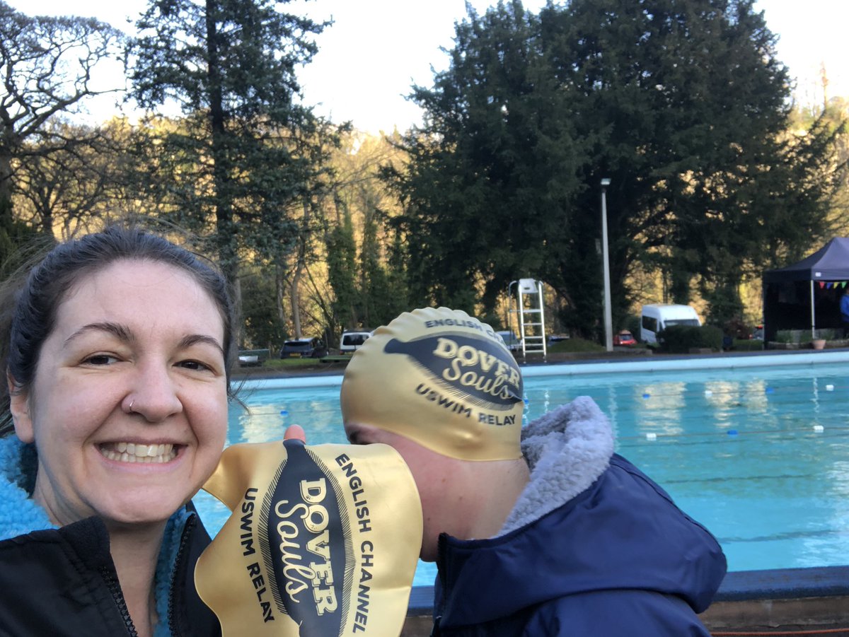 Emma_Lepley_'s tweet photo. An amazing training swim this afternoon at @NewBathLido No chlorine, fed with natural spring water, the pool averaged out at just under 17 degrees today. We managed about 75 mins. Thanks @UswimOpenwater !! #verygiddyaboutourhats #doversouls #uswimrelay #teamjuliette #clawhands https://t.co/kP7Oesa7QT