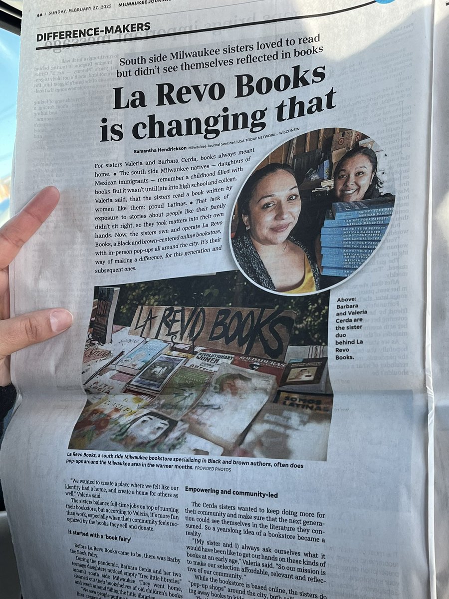 Thanks for the feature <a href="/journalsentinel/">Journal Sentinel</a>! We are humbled by the community support ♥️📚 #BooksForTheBarrio